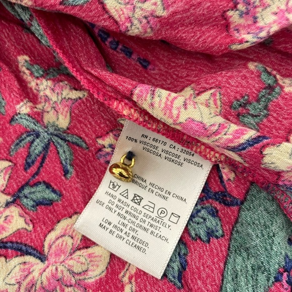 Maeve Pink Floral Dress with Navy Accents - Picture 8 of 8